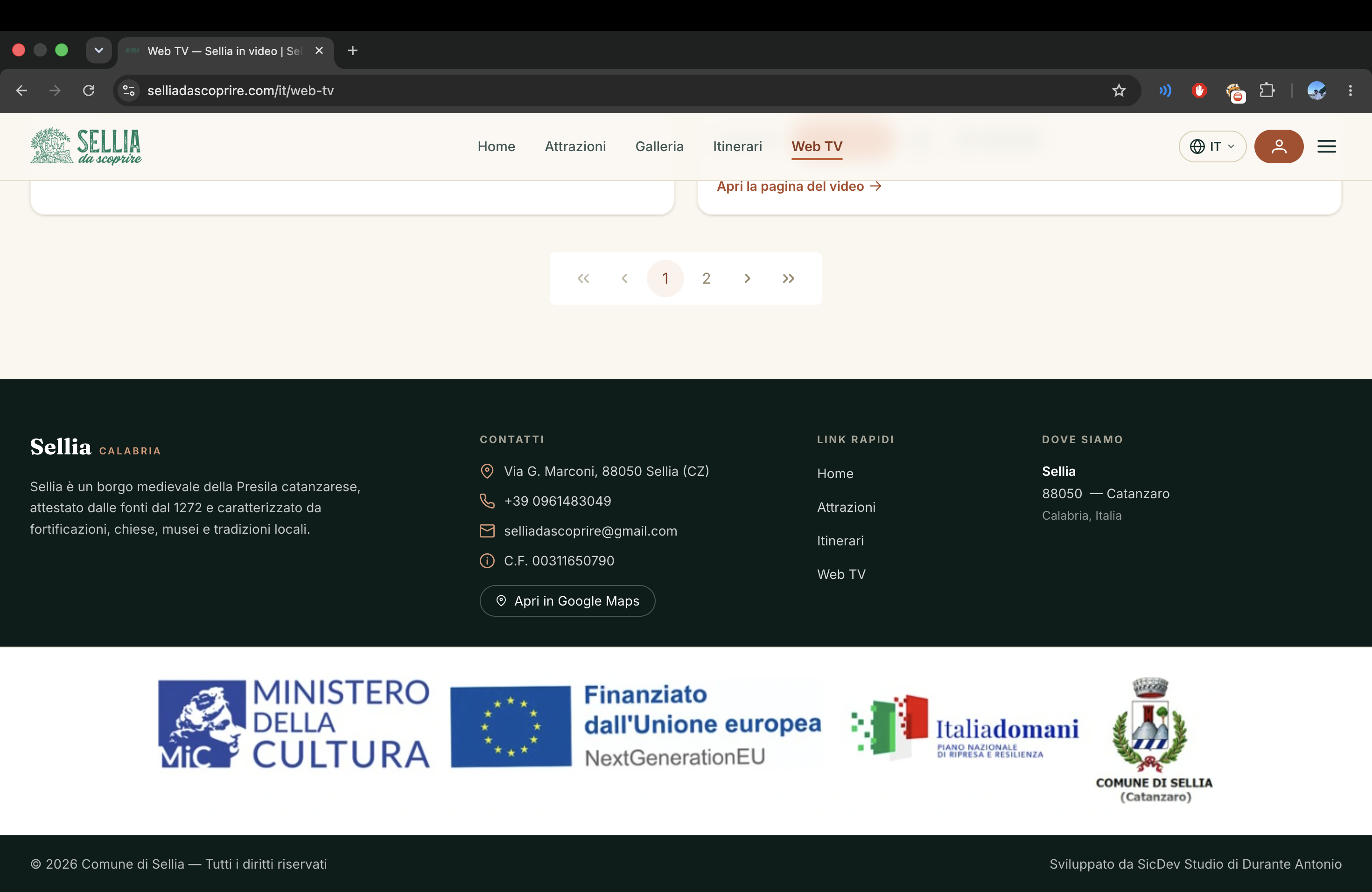Sellia da Scoprire — piattaforma web del Comune di Sellia (CZ) 4