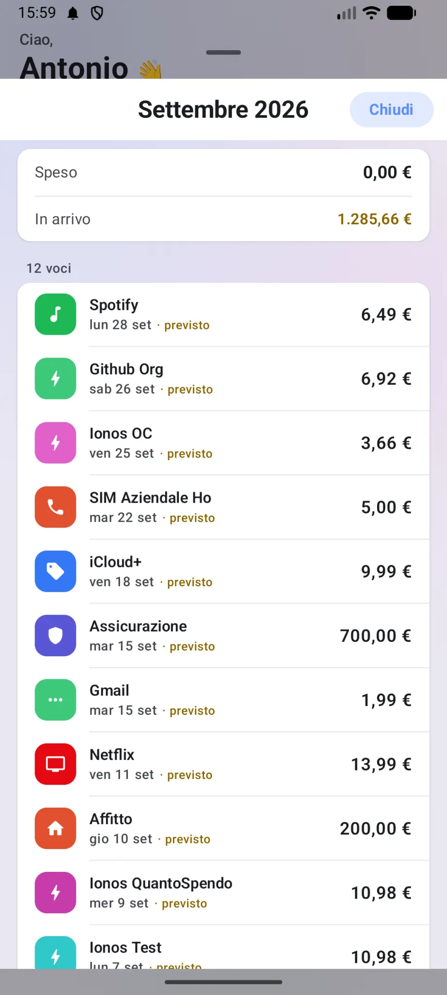 QuantoSpendo 18